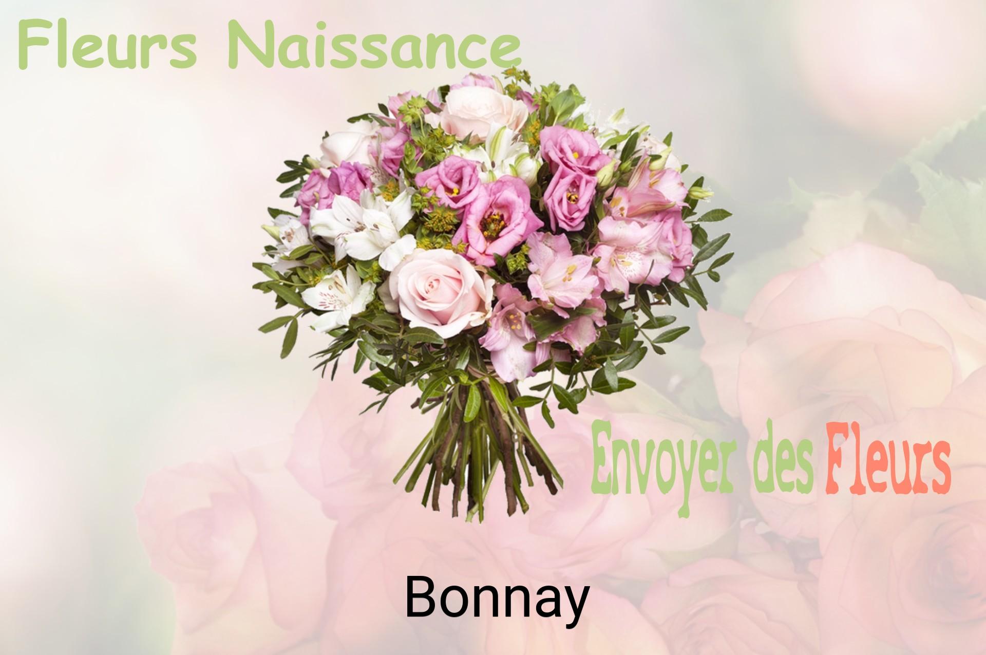 Bouquet de fleurs de naissance livré à Bonnay
